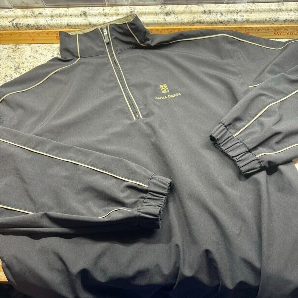 Straight Down Performance Golf Black Quarter Zip … - image 1